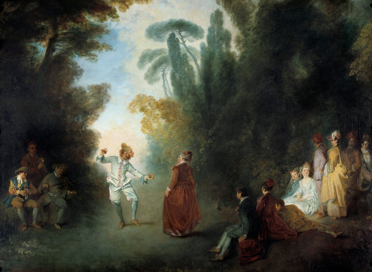 The Champetre Ball by Jean Antoine Watteau