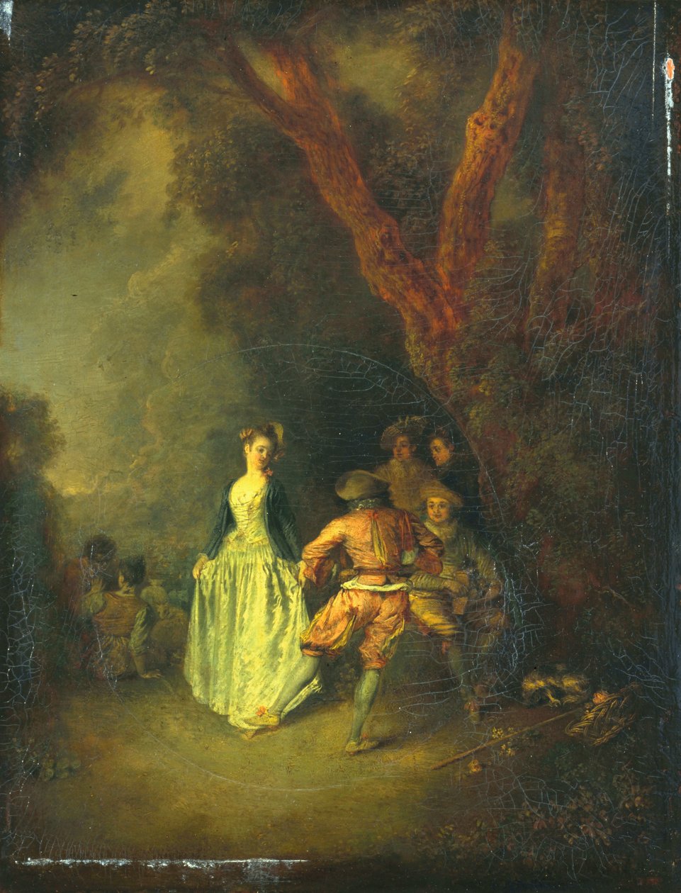 The Country Dance by Jean-Antoine Watteau: Fine art print
