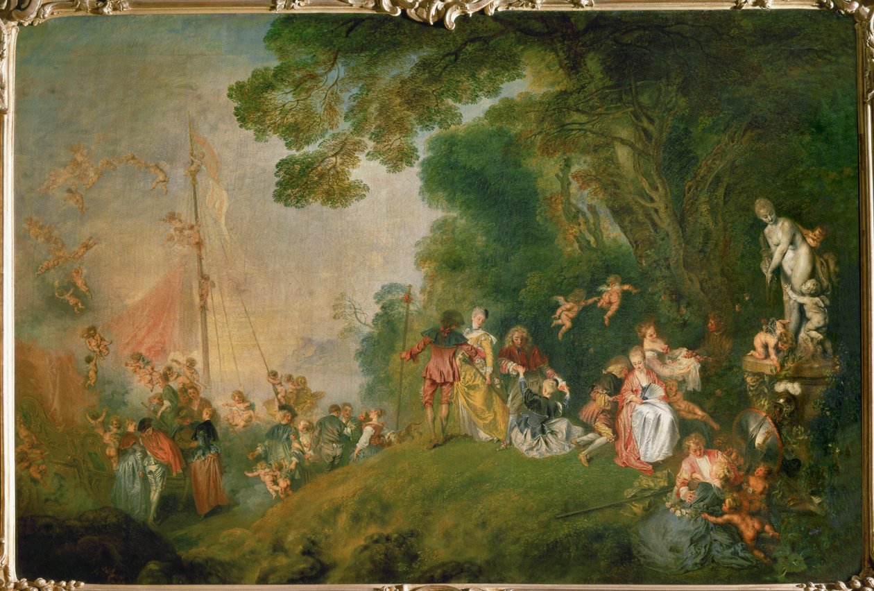 The Embarkation for Cythere by Jean Antoine Watteau