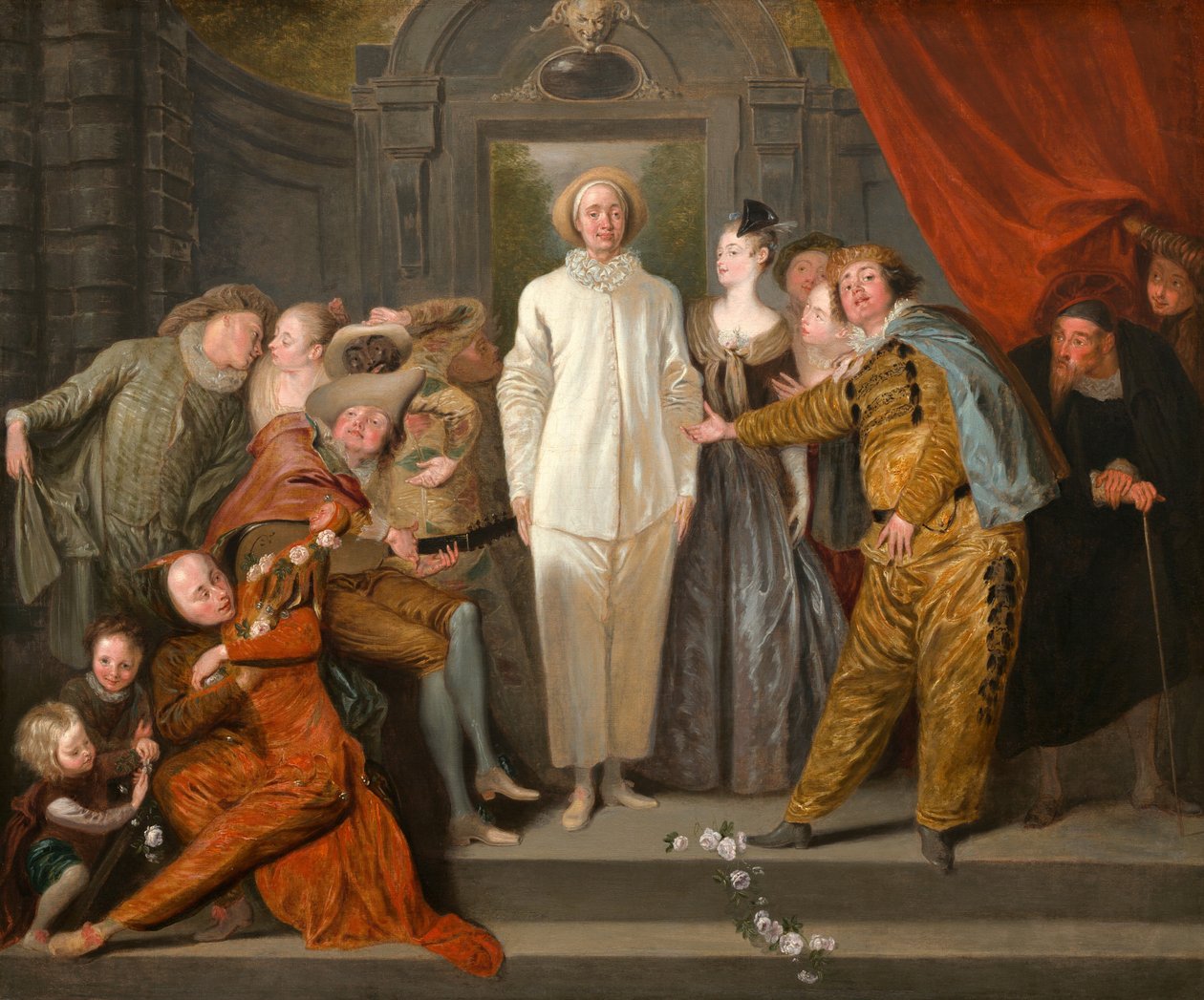The Italian Comedians, probably 1720 by Jean Antoine Watteau