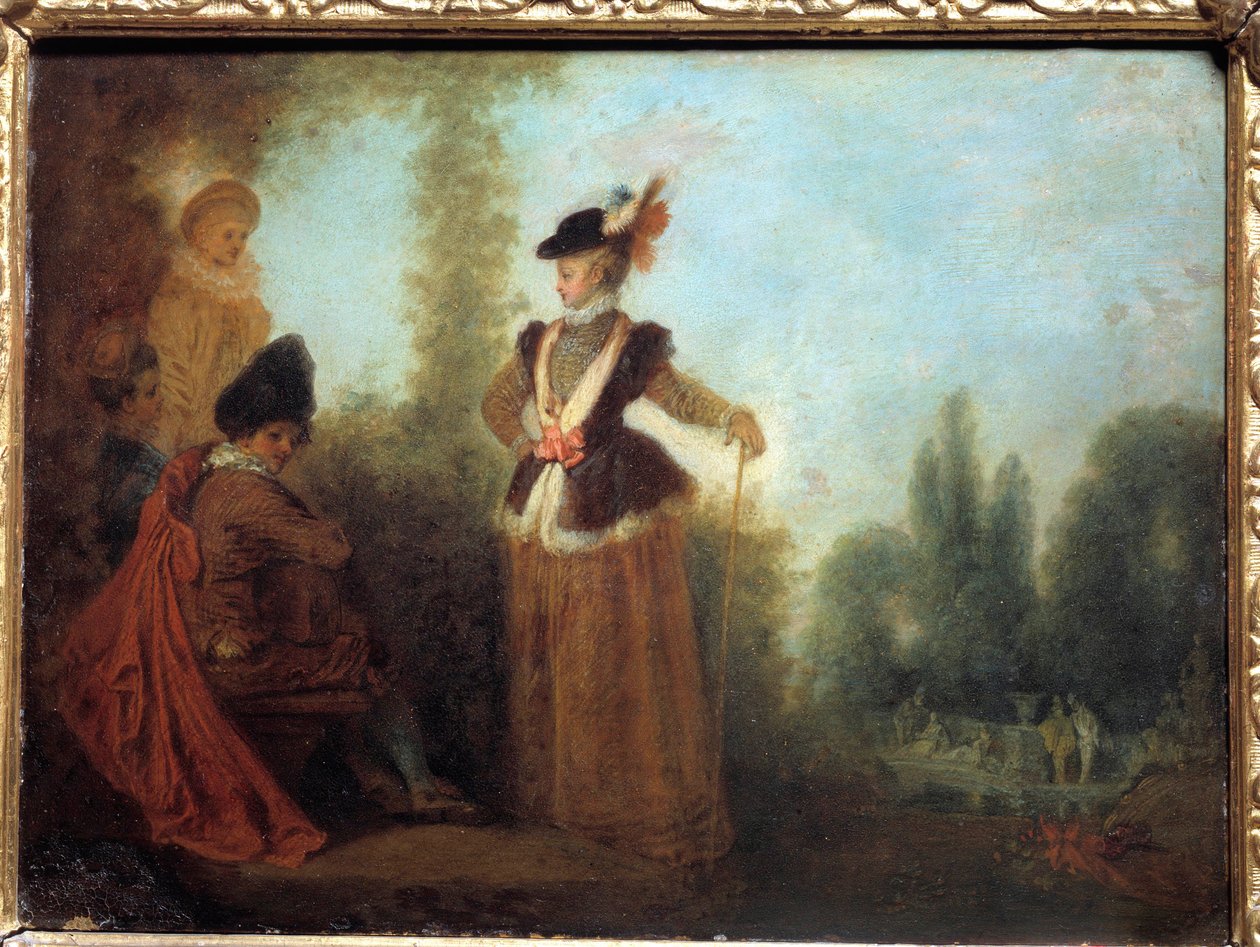 The adventurer by Jean Antoine Watteau