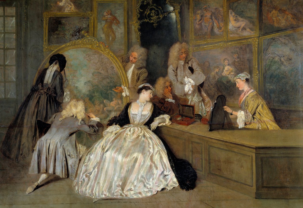 The choice (detail) by Jean Antoine Watteau