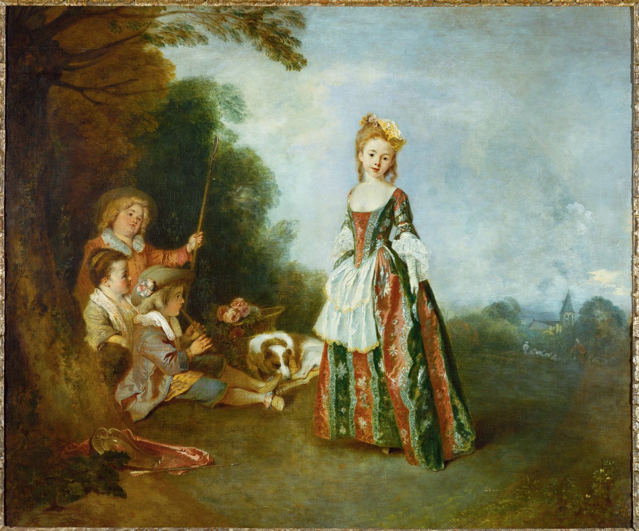The dance, c.1719 by Jean Antoine Watteau