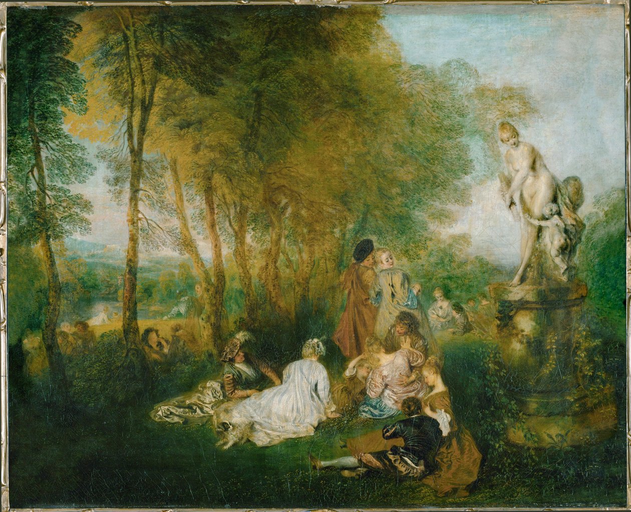 The love party by Jean Antoine Watteau