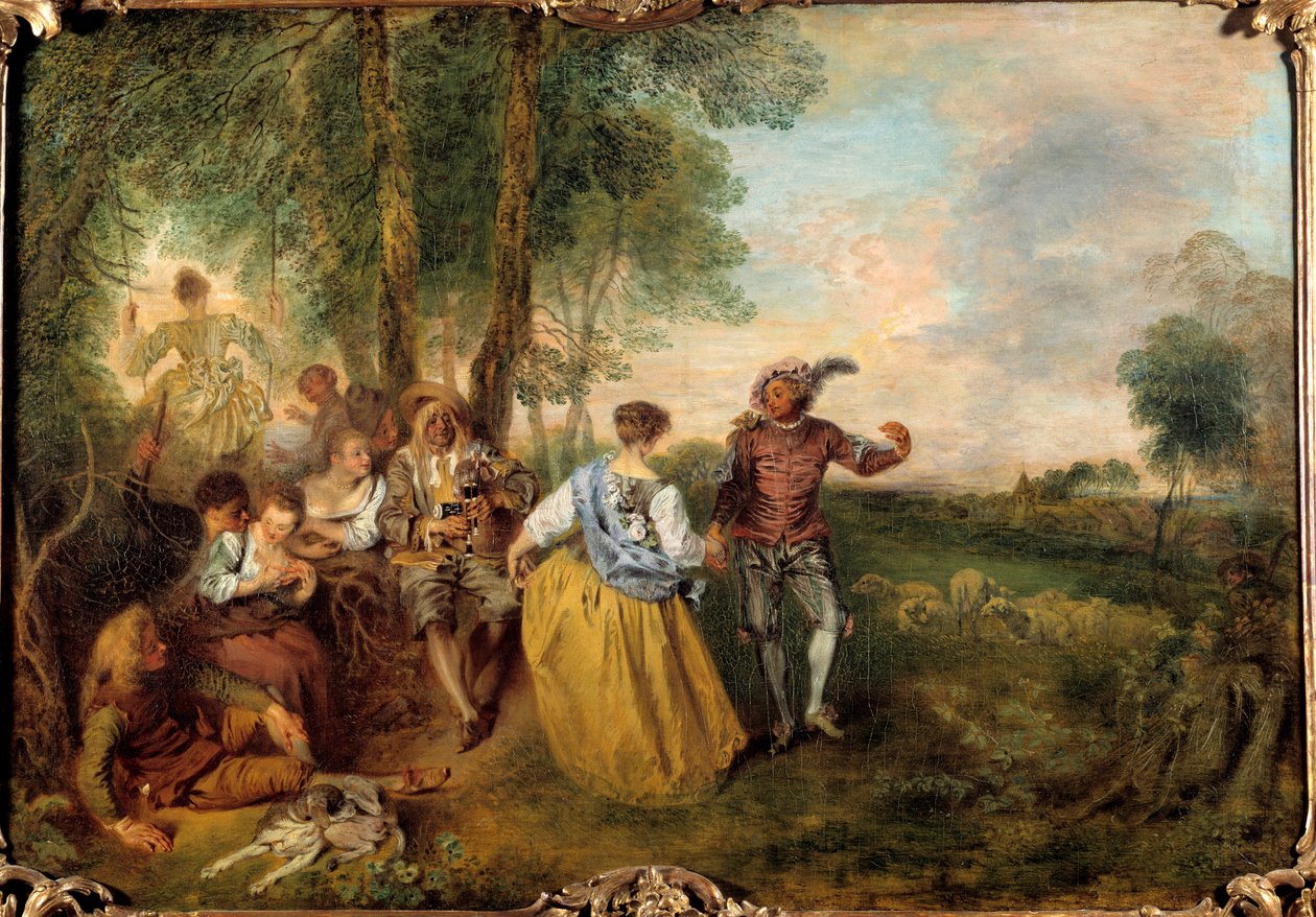 The Shepherds by Jean Antoine Watteau