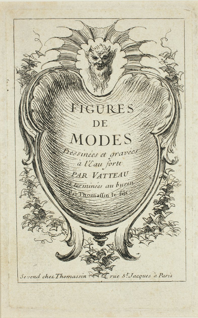 Title Page, from Figures of Fashion by Jean Antoine Watteau