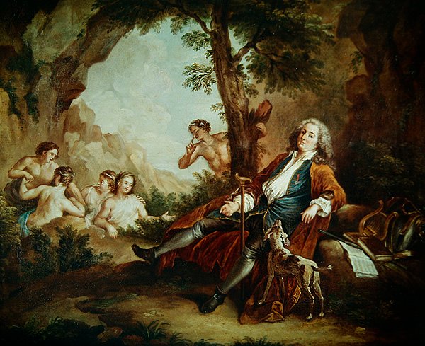Portrait of Antoine de la Roque by Jean Antoine Watteau