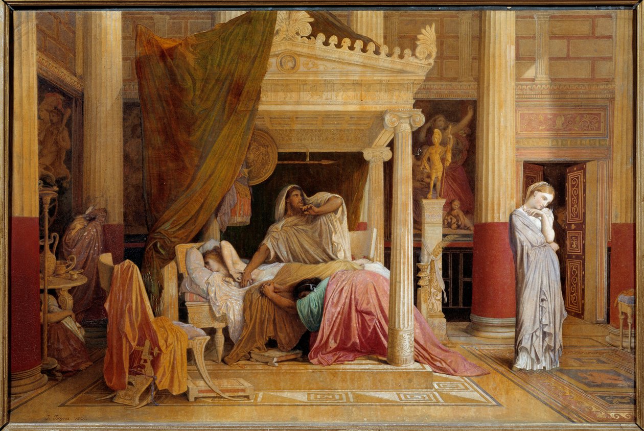 Antiochus disease or Antiochus and Stratonice by Jean Auguste Dominique (after) Ingres