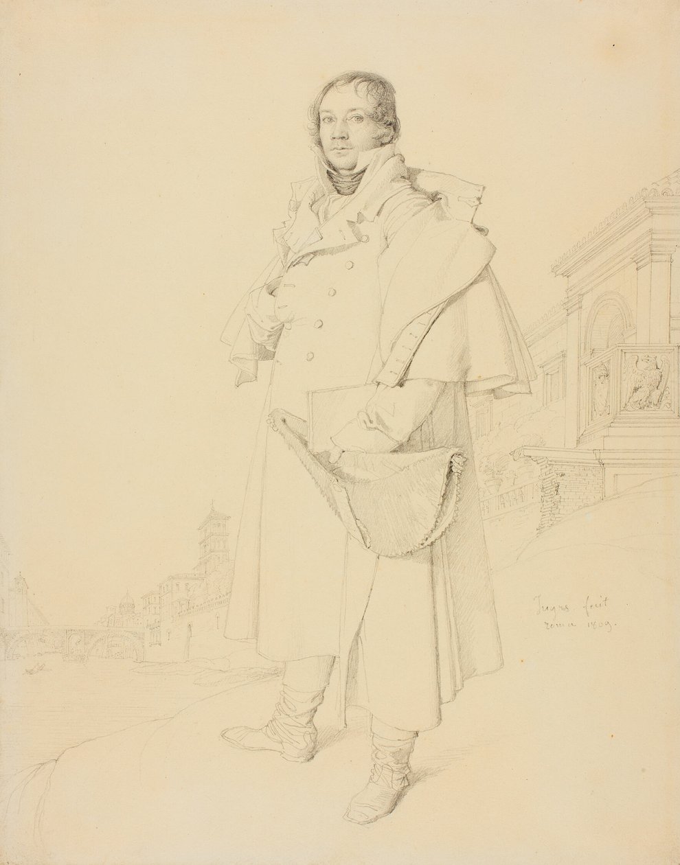 Charles François Mallet, Civil Engineer by Jean Auguste Dominique Ingres