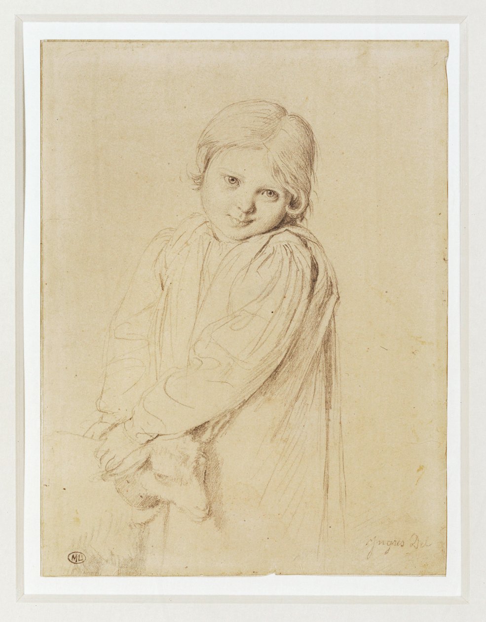 Charlotte-Madeleine Taurel, daughter of the engraver by Jean Auguste Dominique Ingres