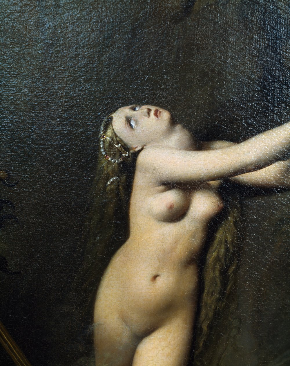Figure Angelica (detail) by Jean Auguste Dominique Ingres