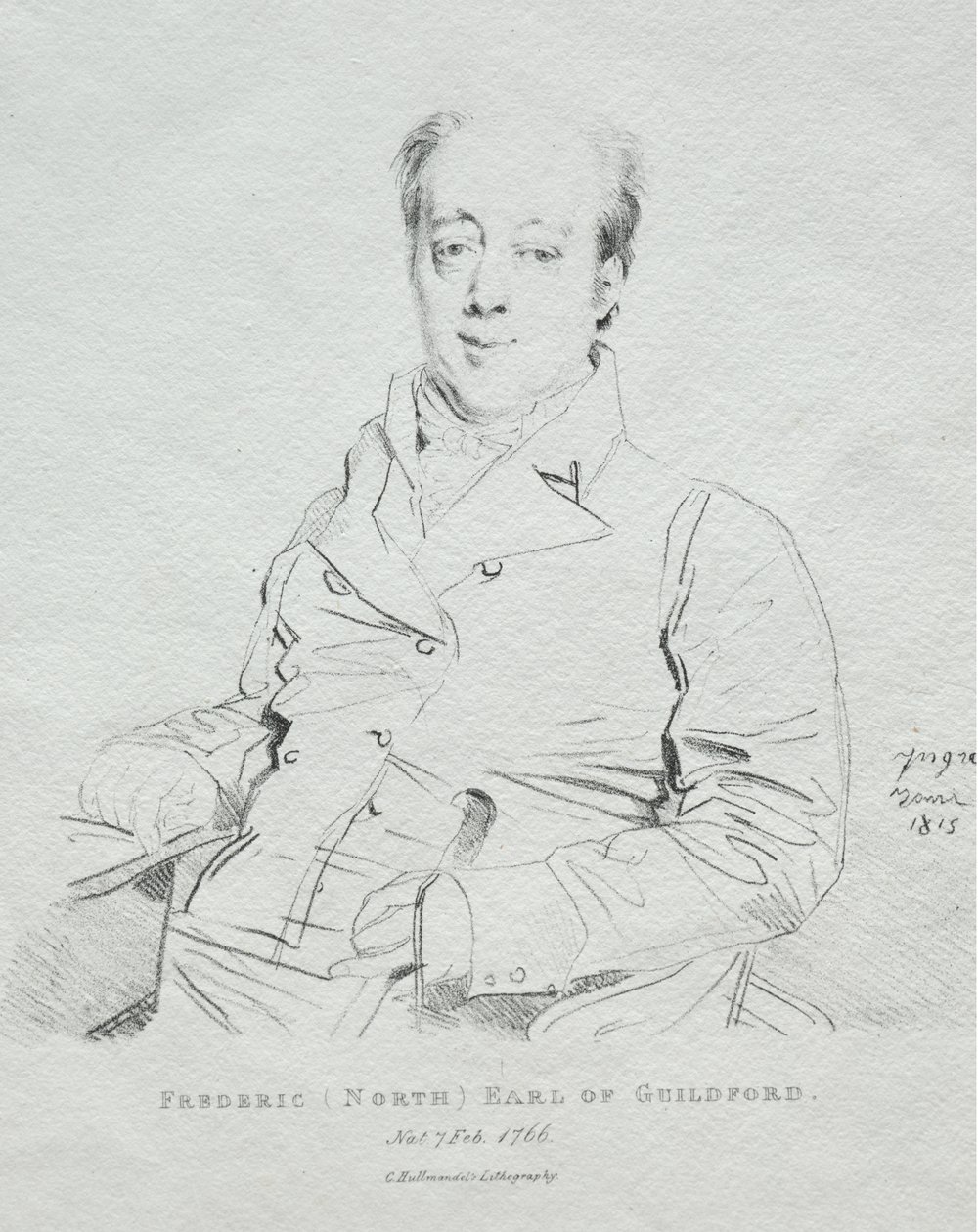 Frederic 5th Earl of Guilford by Jean Auguste Dominique Ingres