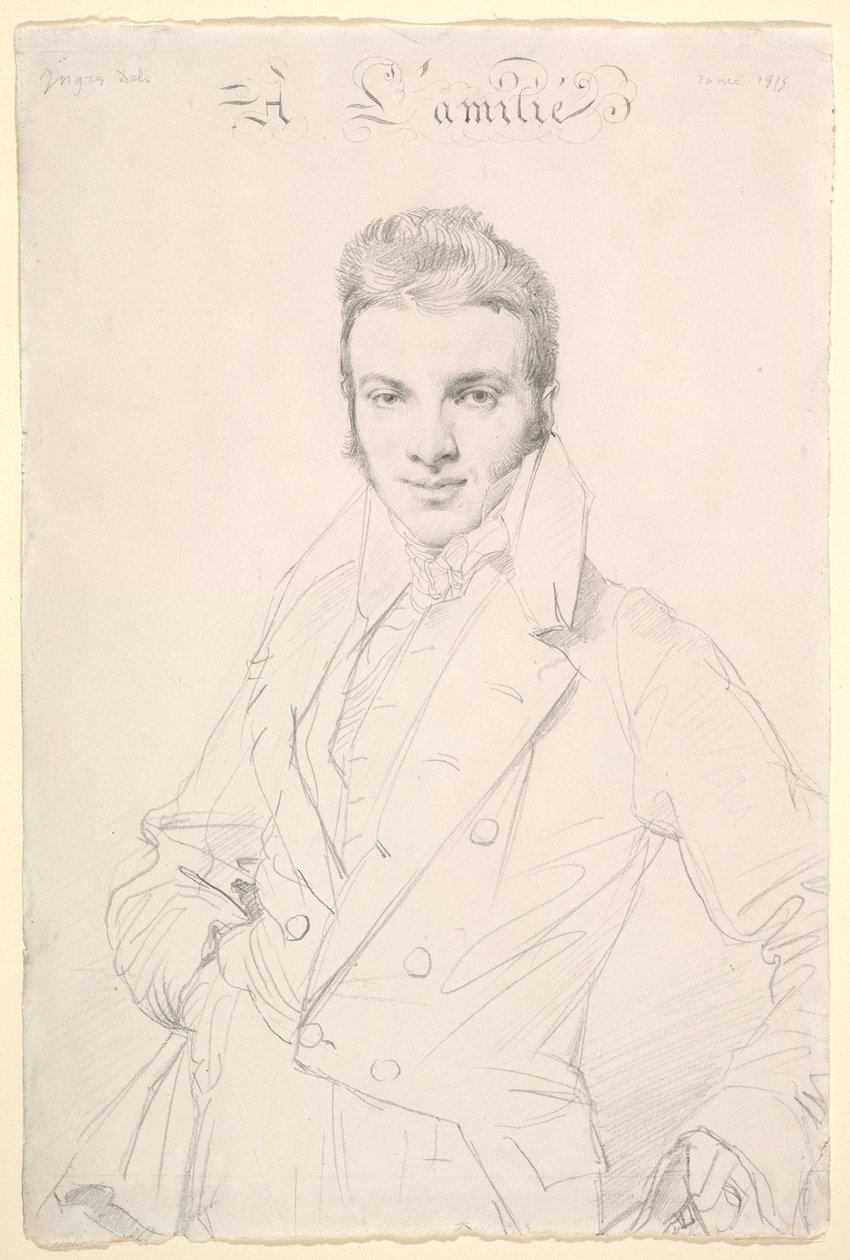 Jean-Joseph Fournier by Jean Auguste Dominique Ingres