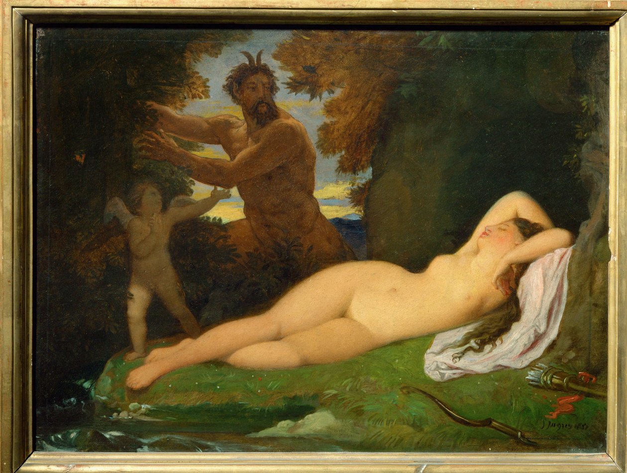 Jupiter and Antiope by Jean Auguste Dominique Ingres