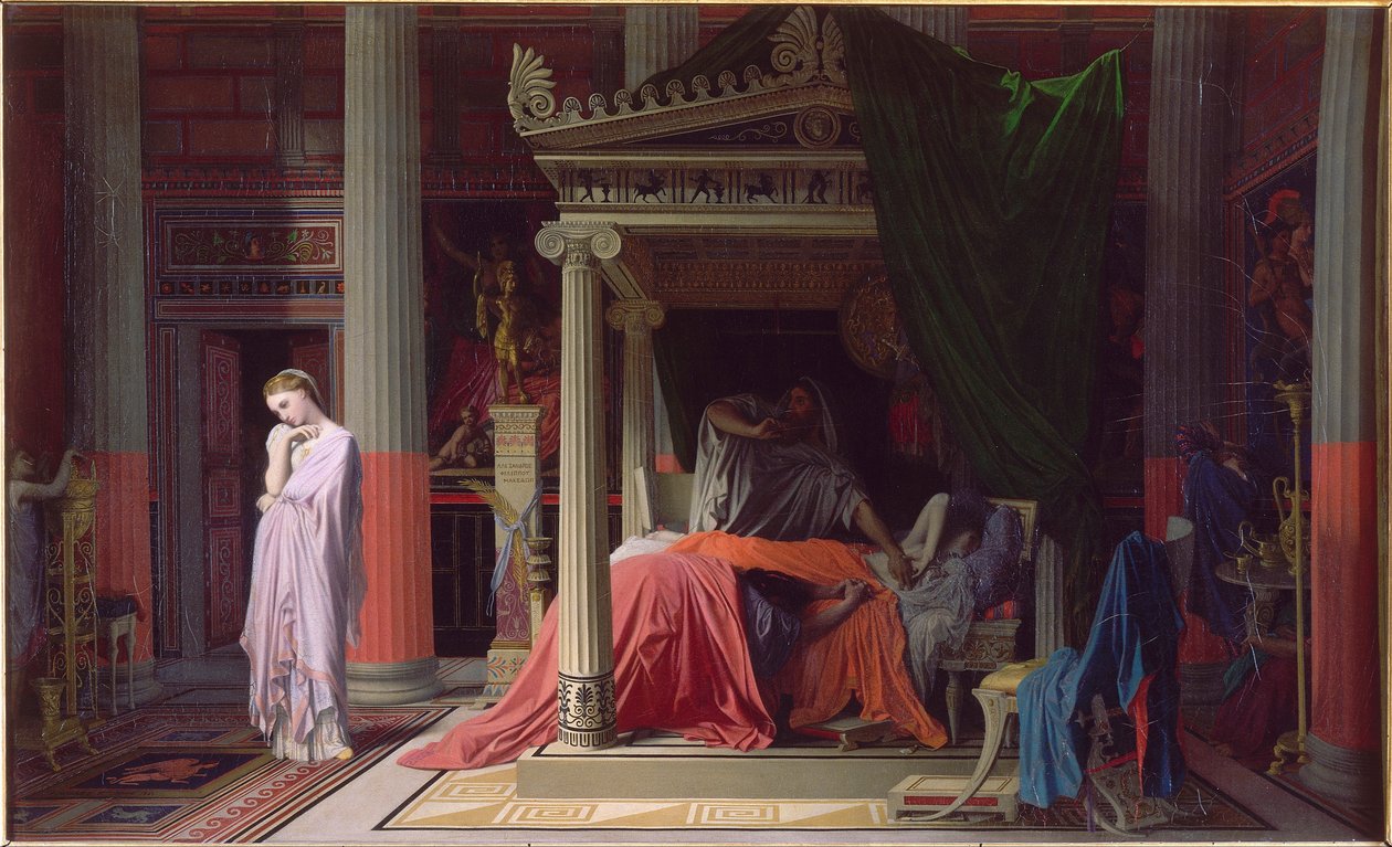 The Illness of Antiochus, or Antiochus and Stratonice by Jean Auguste Dominique Ingres