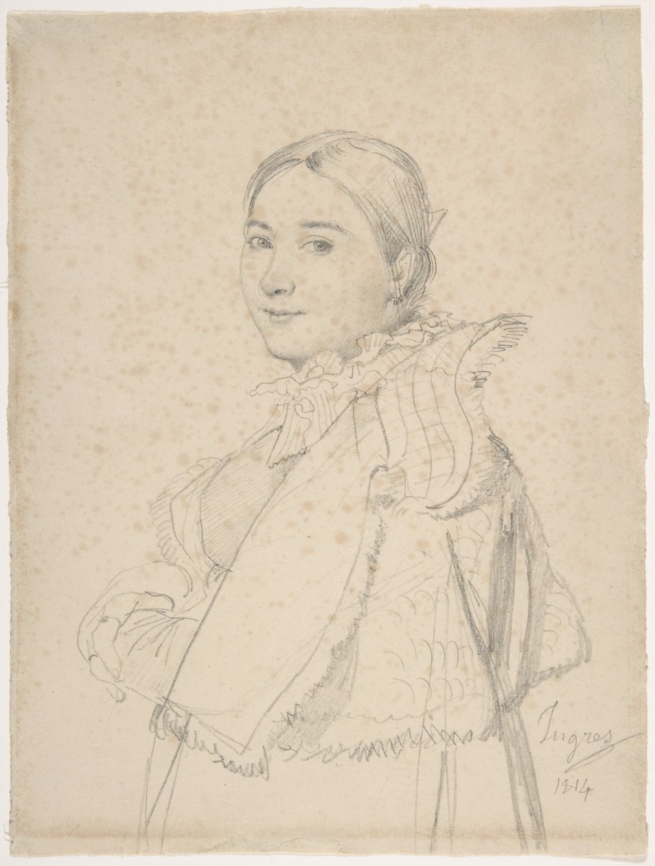 Madame Jean-Auguste-Dominique Ingres, née Madeleine Chapelle by Jean Auguste Dominique Ingres