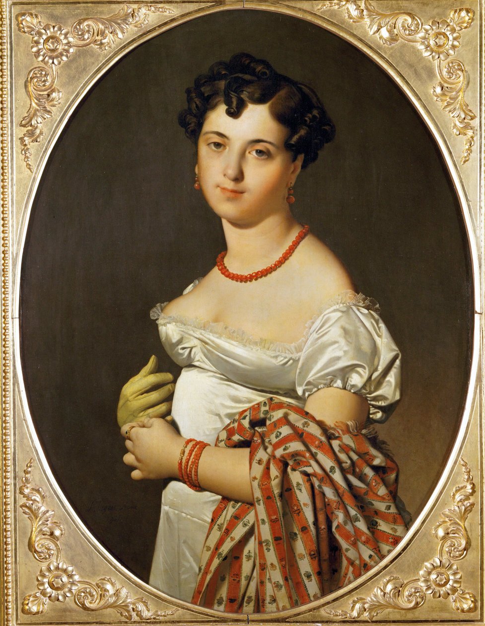 Mme. Panckoucke, Cecile Bouchet, painted in Rome by Jean Auguste Dominique Ingres