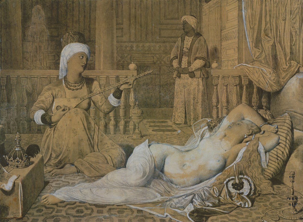 Odalisque with a Slave by Jean Auguste Dominique Ingres