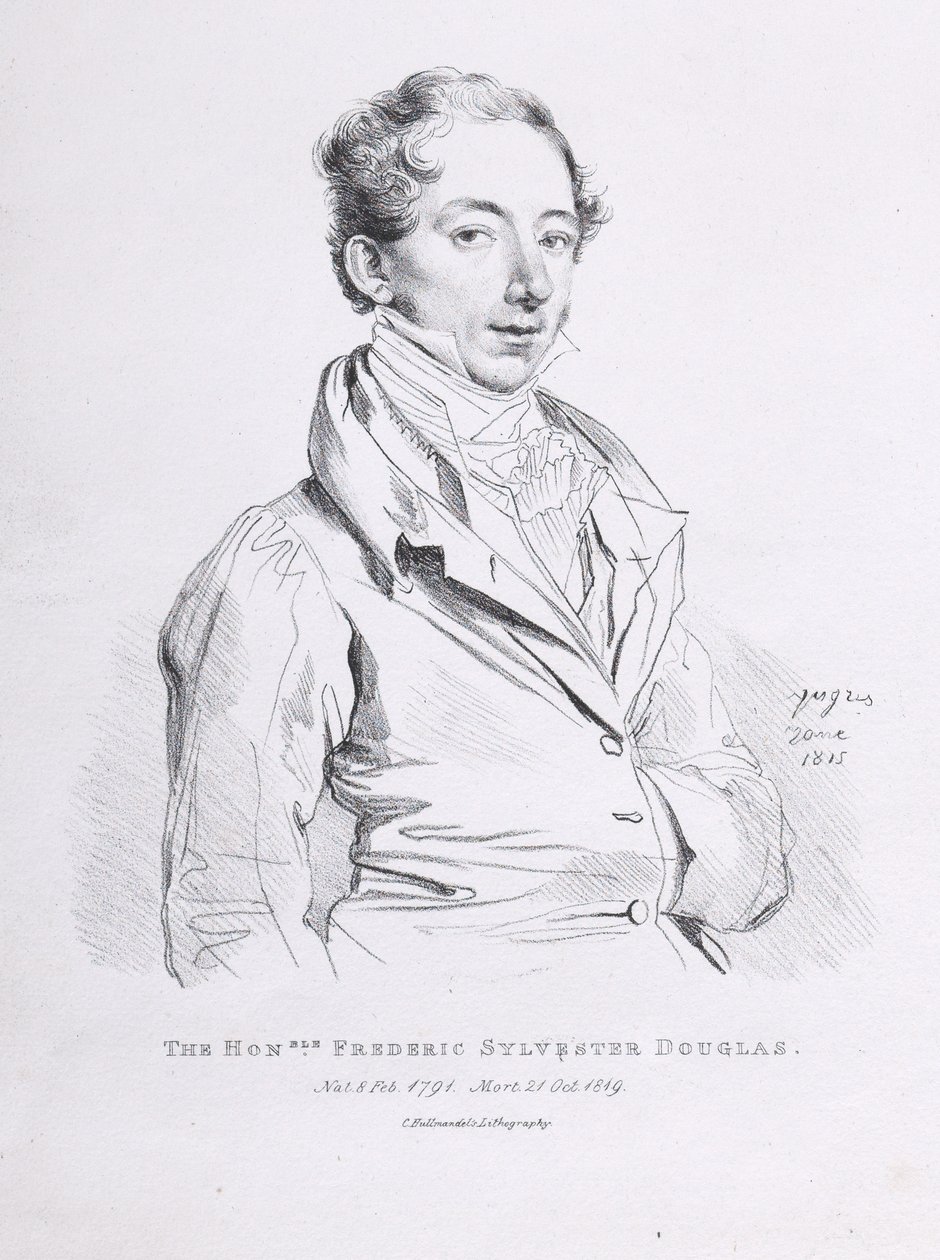 Portrait of Frederick Sylvester Douglas by Jean Auguste Dominique Ingres