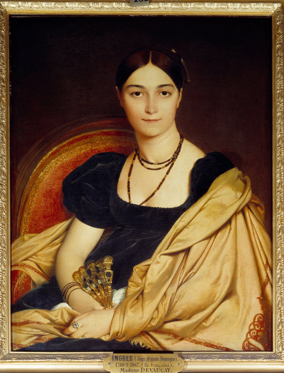 Portrait of Madame de Vaucay (or Devaucay) nee of Nittis by Jean Auguste Dominique Ingres