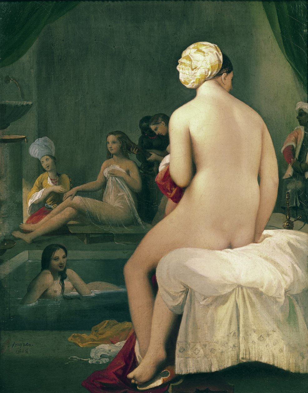 The Little Bather in the Harem, 1828 by Jean Auguste Dominique Ingres