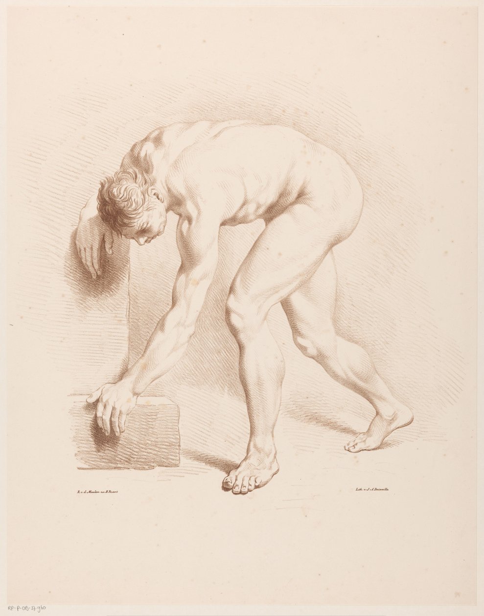 Bent Naked Man by Jean Augustin Daiwaille