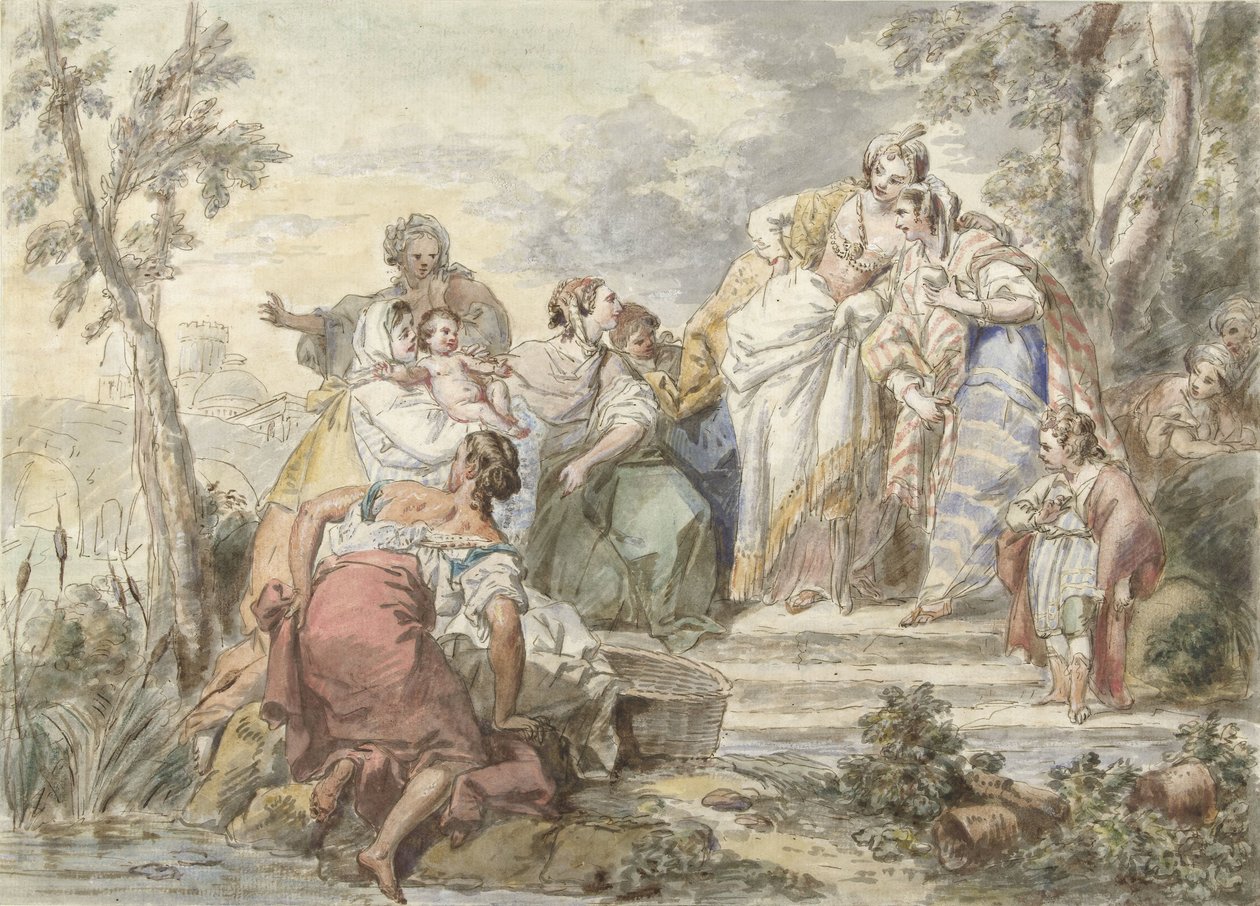 The Finding of Moses by Jean Baptist Leprince