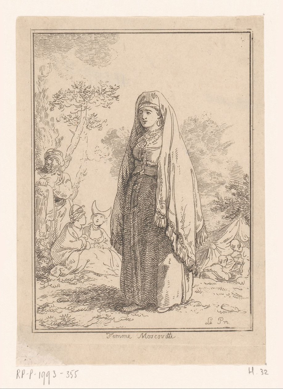 Muscovite Woman by Jean Baptist Leprince