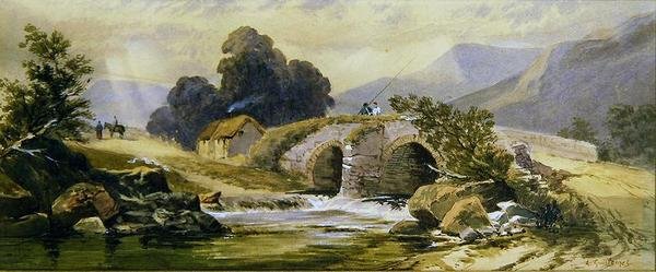 The Little Bridge by Jean Baptiste Antoine Guillemet
