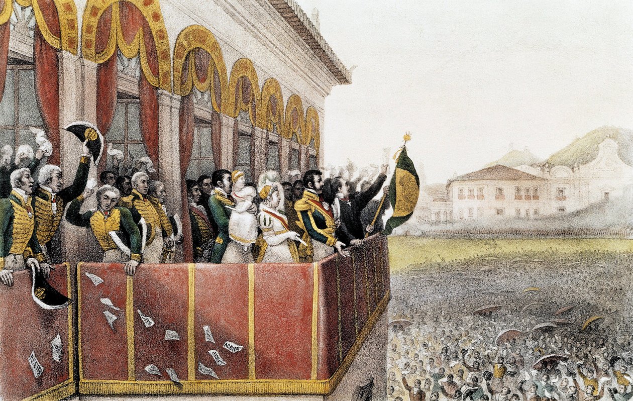 Acclamation of Pedro I, Emperor of Brazil, in Rio de Janeiro, April 7 by Jean Baptiste (after) Debret