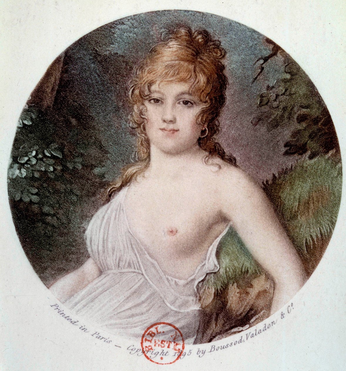 Portrait of Madame Tallian, nee Cabarrus, Princess of Caraman - Chimay, called Notre Dame de Thermidor by Jean Baptiste (after) Isabey