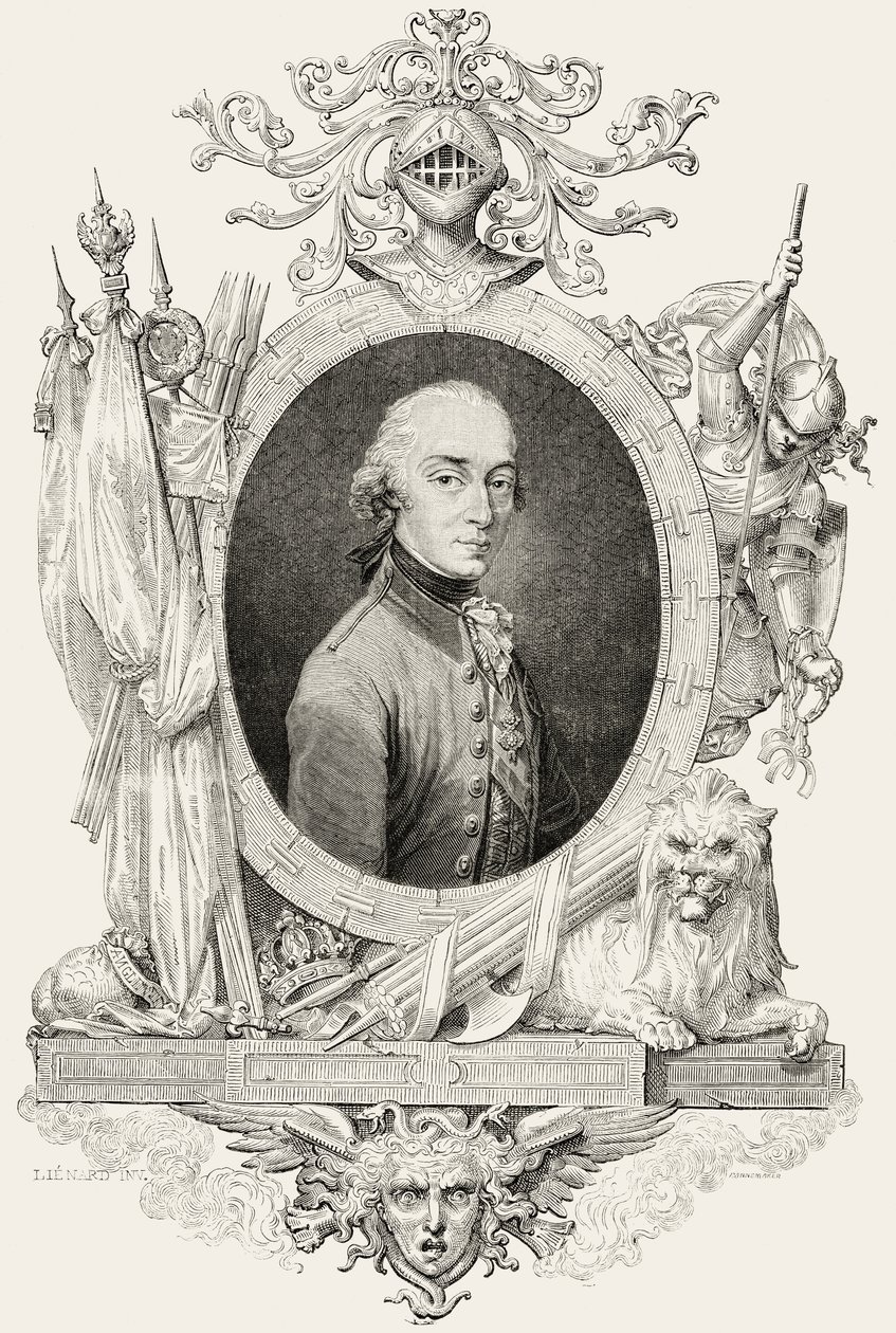 Charles XIV (1763-1844): king of Sweden and Norway and Prince of Ponte Corvo, engraved by Pannemaker by Jean Baptiste (after) Lienard