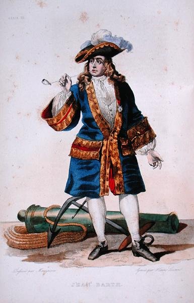 Portrait of Jean Bart, c.1830 by Jean Baptiste (after) Mauzaisse
