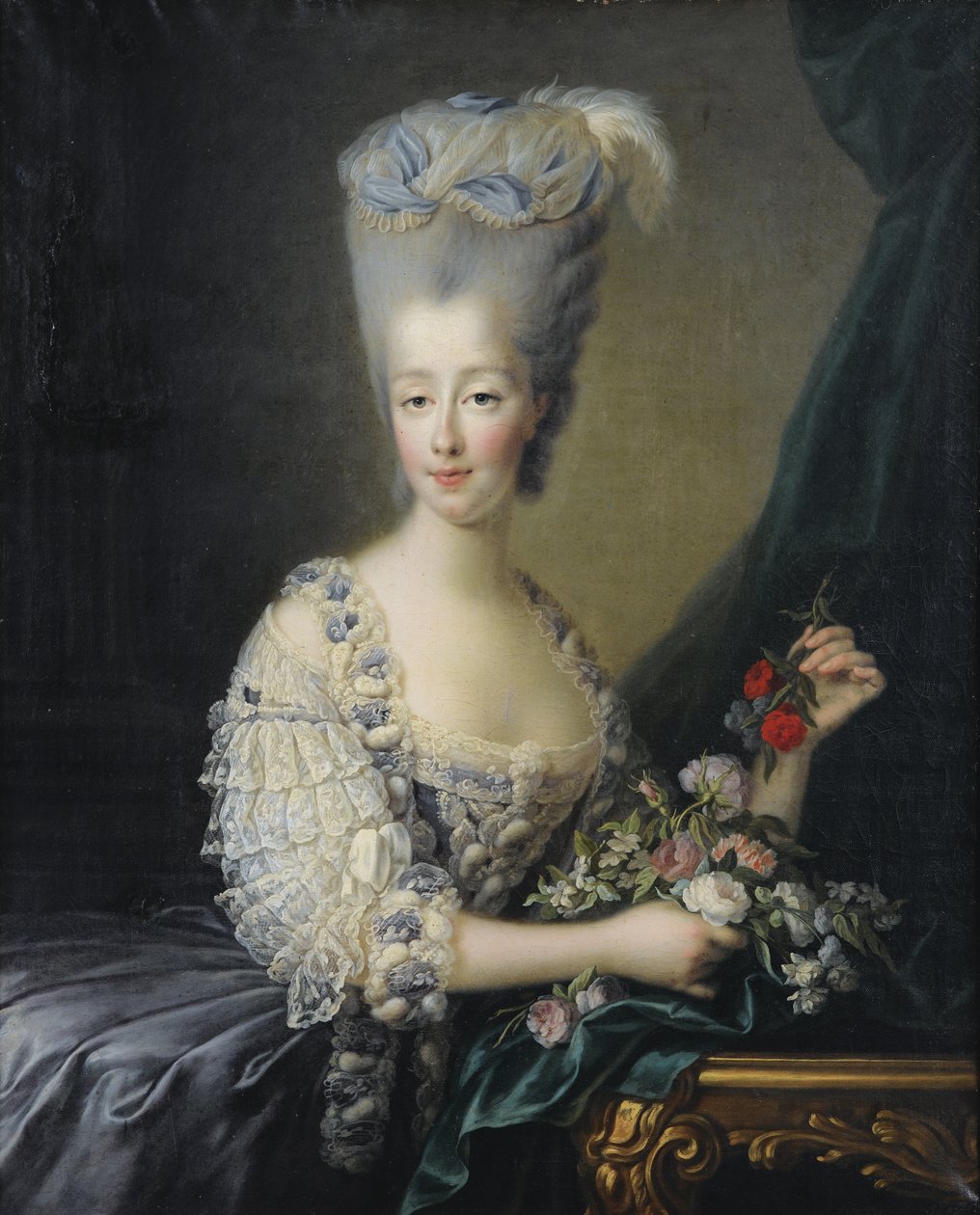 Princess Maria Theresa of Savoy, Countess of Artois by Jean Baptiste André Gautier Dagoty