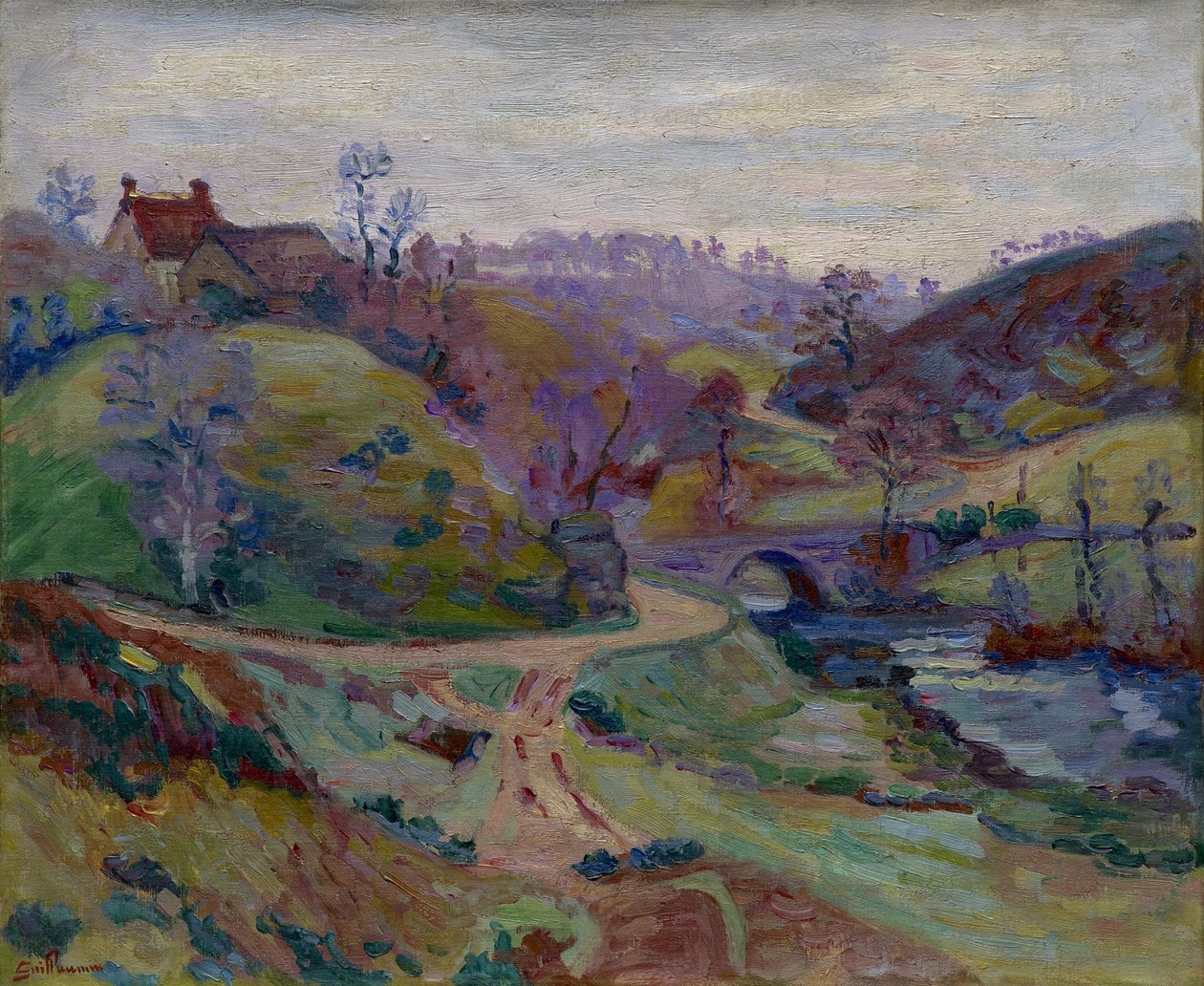 Crozant, Pont Charraud by Jean Baptiste Armand Guillaumin