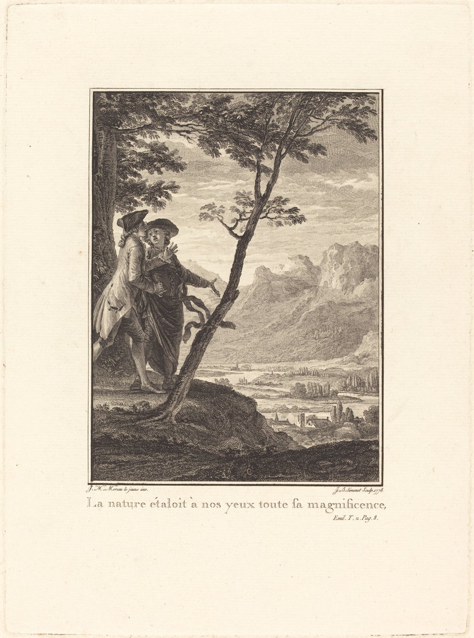 Nature Displayed All Its Magnificence to Our Eyes by Jean Baptiste Blaise Simonet after Jean Michel Moreau