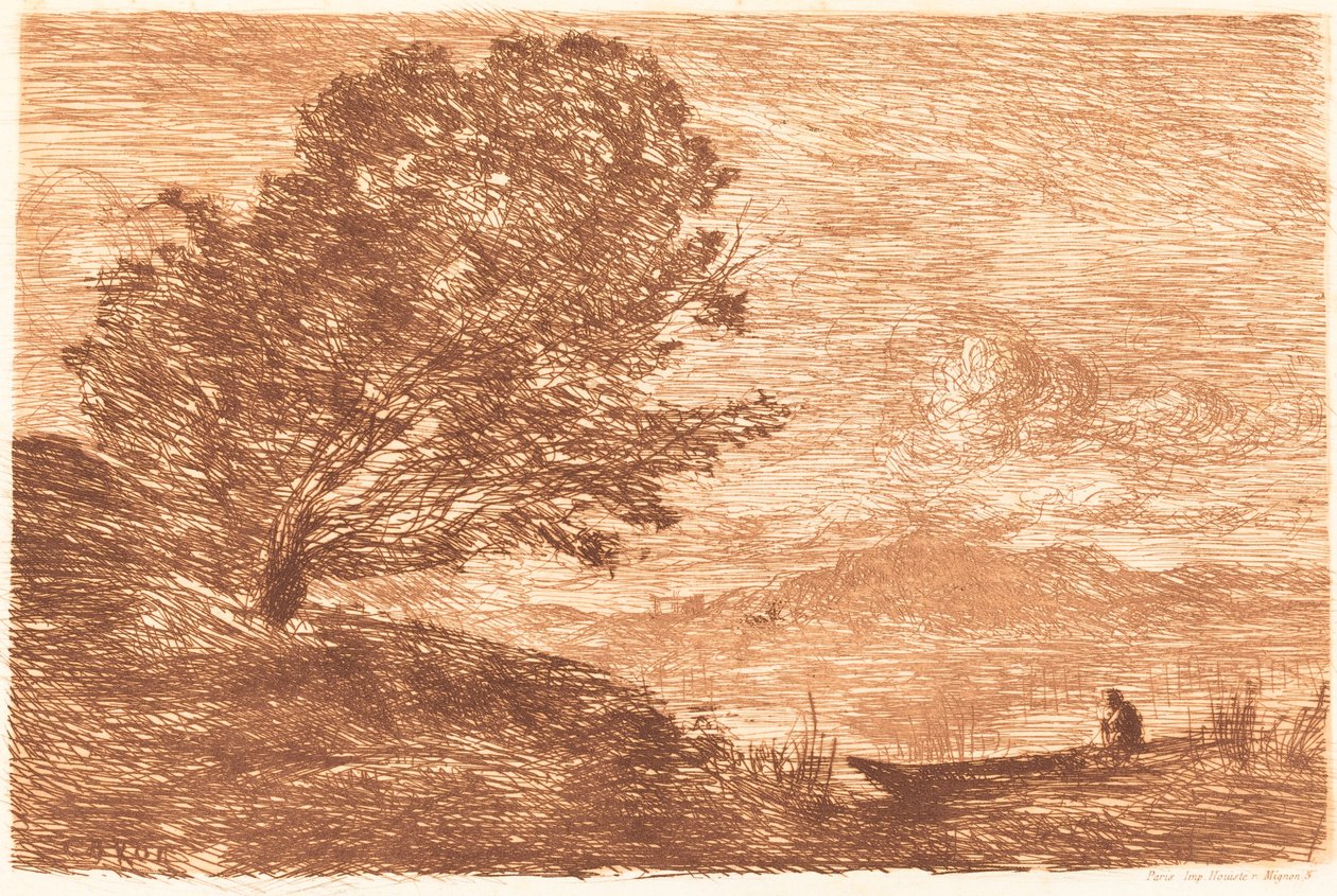 A Lake in the Tyrol by Jean Baptiste Camille Corot