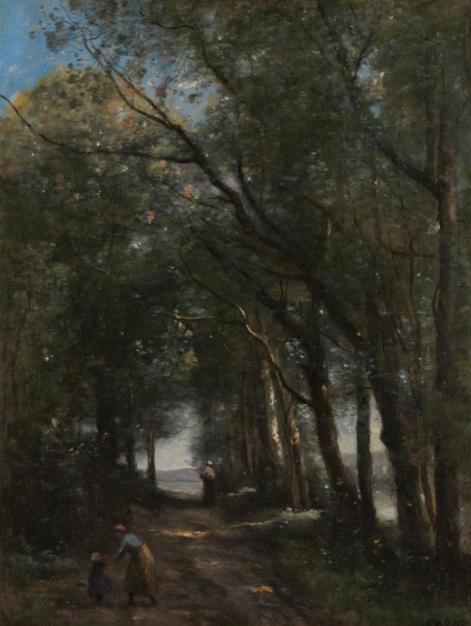 A Lane through the Trees, ca. 1870-73 by Jean Baptiste Camille Corot