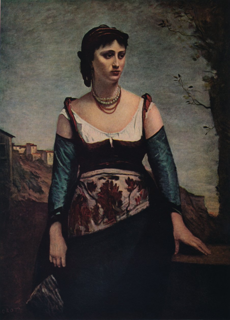 Agostina by Jean Baptiste Camille Corot