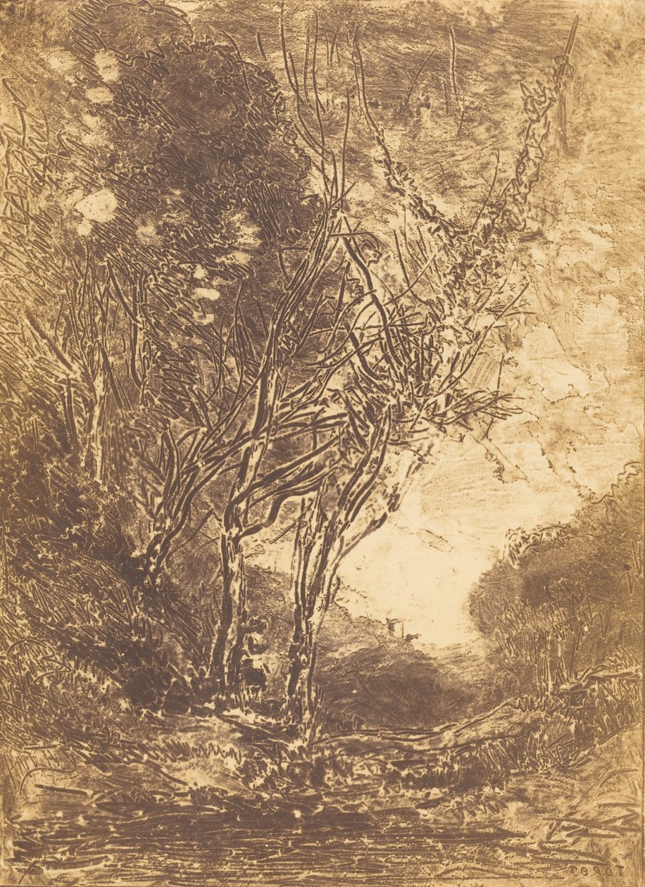 Ambush by Jean Baptiste Camille Corot