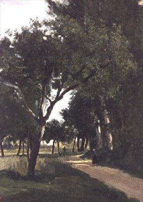 Avenue in the Woods, near Chaville, c.1824 by Jean Baptiste Camille Corot