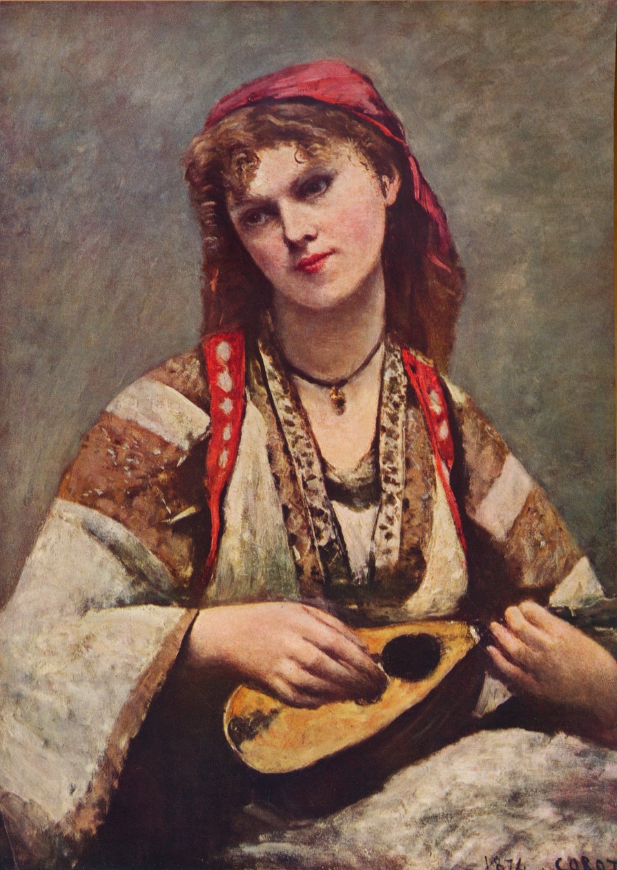 Christine Nilsson, 1874 by Jean Baptiste Camille Corot