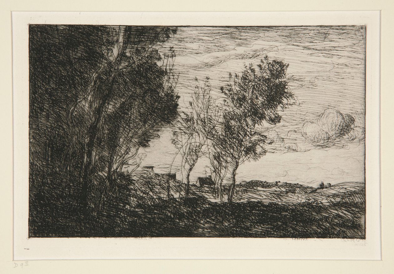 In The Dunes: Memory of the Woods of the Hague by Jean Baptiste Camille Corot
