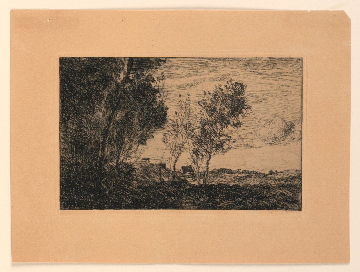 In the Dunes: Souvenir of the Woods at the Hague by Jean Baptiste Camille Corot