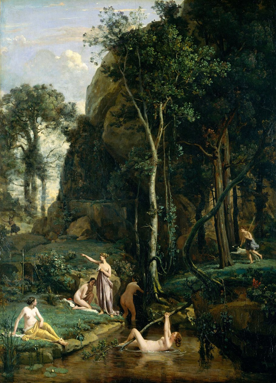 Diana and Actaeon by Jean Baptiste Camille Corot
