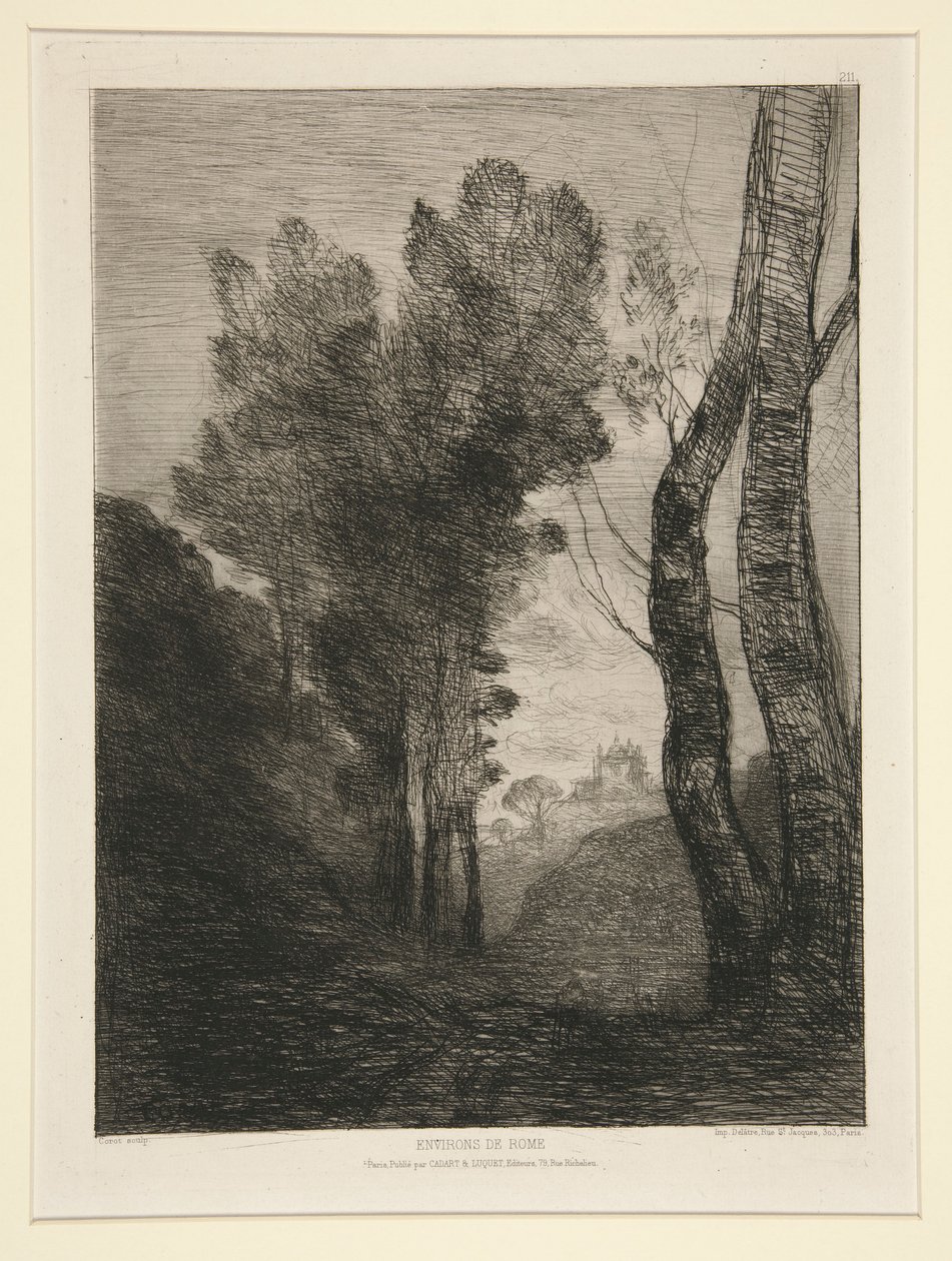 Near Rome by Jean Baptiste Camille Corot