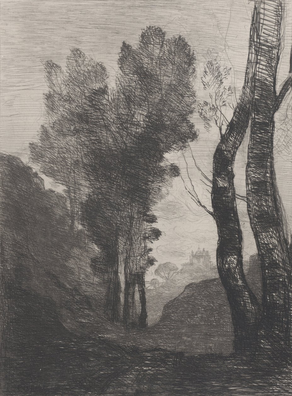 Environs de Rome by Jean-Baptiste-Camille Corot