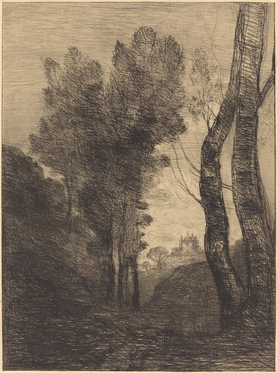 Environs of Rome by Jean-Baptiste-Camille Corot