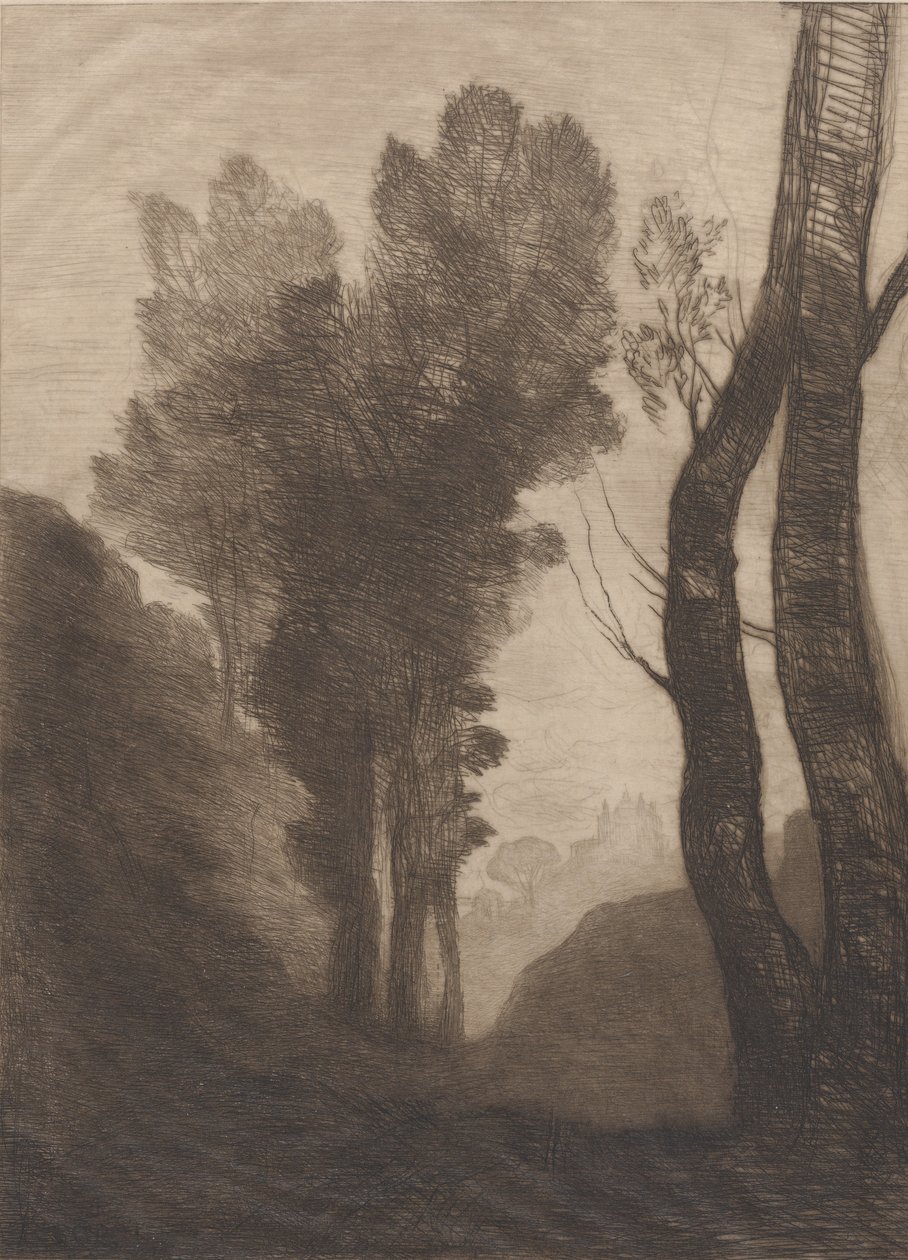 Environs of Rome, 1866 by Jean Baptiste Camille Corot