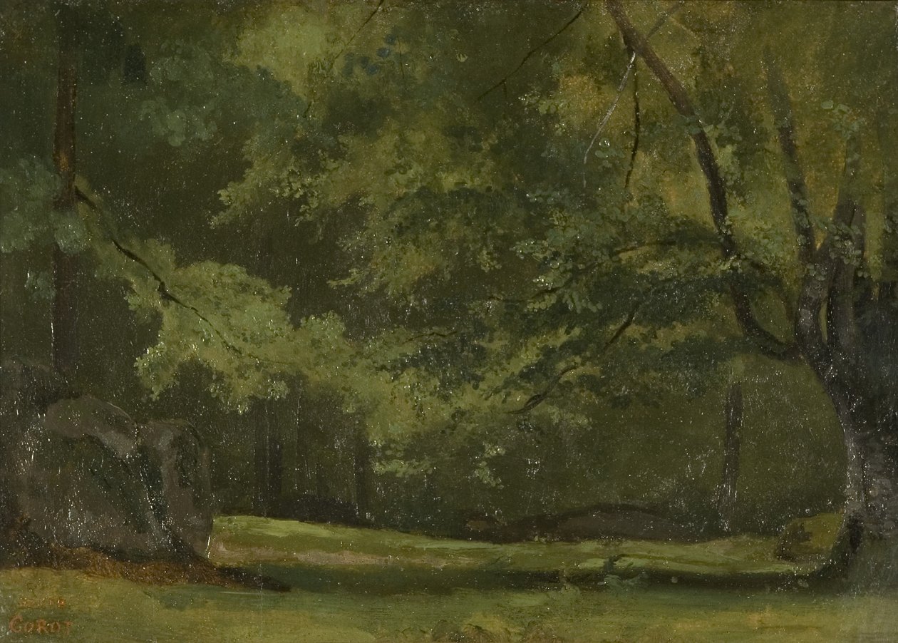 Fontainebleau - In the Forest, c. 1823-24 by Jean Baptiste Camille Corot